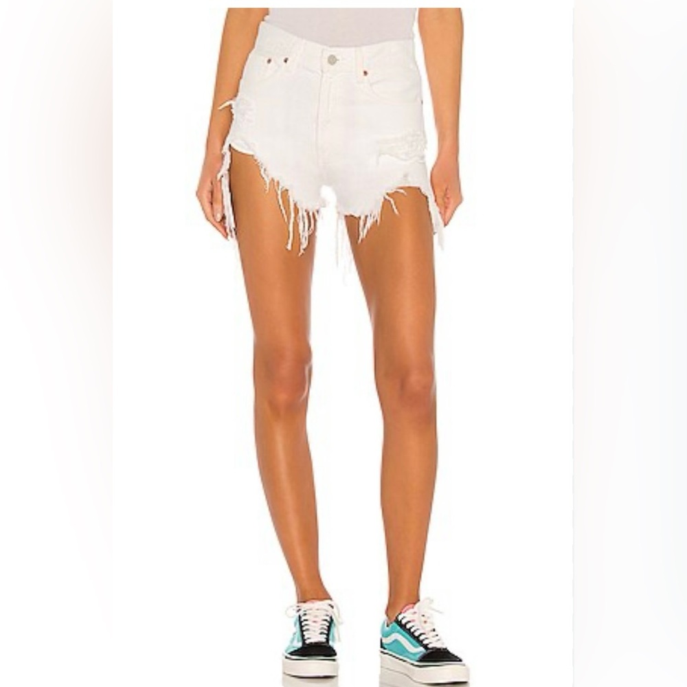 Denimist high rise shorts